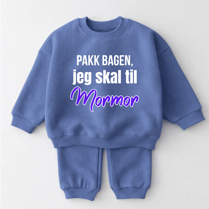 Pakk bagen, jeg skal til Mormor! - Märchen Mode aus Bio-Baumwolle personalisierte geschenke Babyset & Bodys mit spruch & Geschenkideen für Neugeborene & 0–24 Monate & und perfekt als Geschenk zur Geburt
