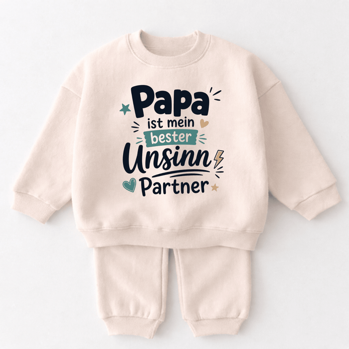 Papa ist mein bester Unsinn-Partner - Märchen Mode aus Bio-Baumwolle personalisierte geschenke Babyset & Bodys mit spruch & Geschenkideen für Neugeborene & 0–24 Monate & und perfekt als Geschenk zur Geburt