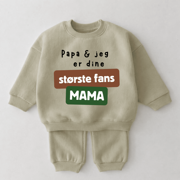 Papa & jeg er dine største fans Mama - Märchen Mode aus Bio - Baumwolle personalisierte geschenke Babyset & Bodys mit spruch & Geschenkideen für Neugeborene & 0–24 Monate & und perfekt als Geschenk zur Geburt