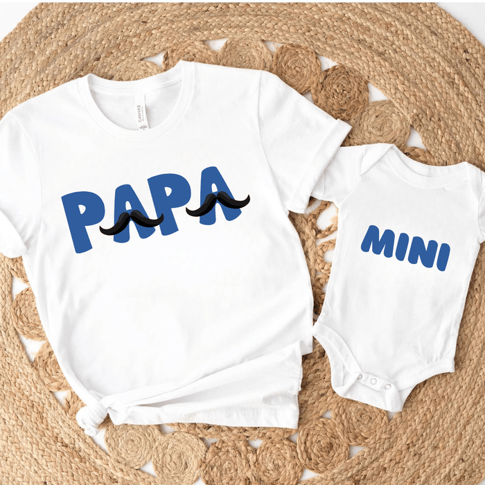 Papa & Mini - Märchen Mode aus Bio - Baumwolle personalisierte geschenke Babyset & Bodys mit spruch & Geschenkideen für Neugeborene & 0–24 Monate & und perfekt als Geschenk zur Geburt