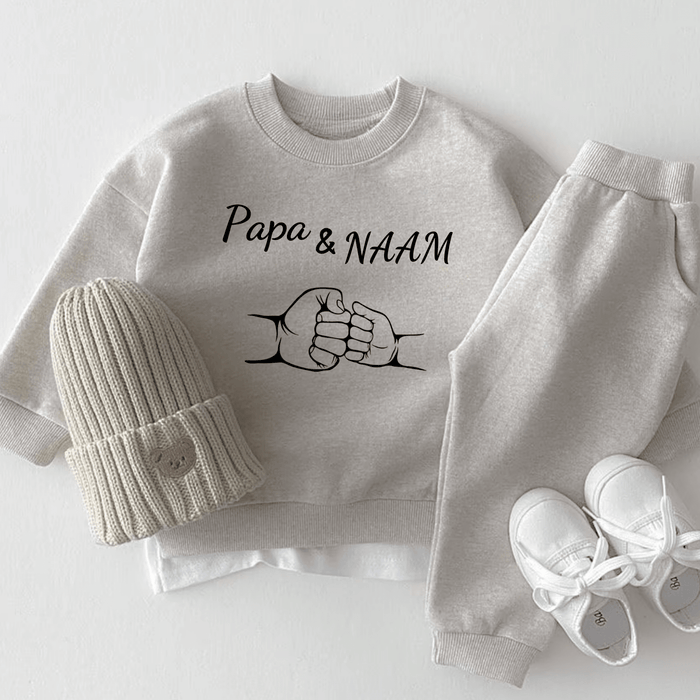 Papa & NAAM - Märchen Mode aus Bio - Baumwolle personalisierte geschenke Babyset & Bodys mit spruch & Geschenkideen für Neugeborene & 0–24 Monate & und perfekt als Geschenk zur Geburt