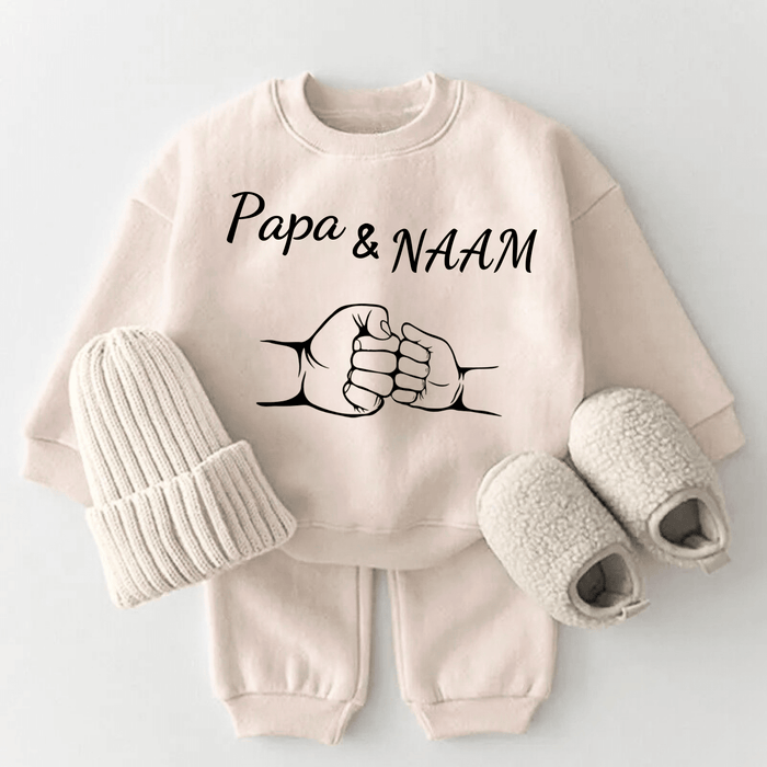 Papa & [Naam] - Märchen Mode aus Bio - Baumwolle personalisierte geschenke Babyset & Bodys mit spruch & Geschenkideen für Neugeborene & 0–24 Monate & und perfekt als Geschenk zur Geburt