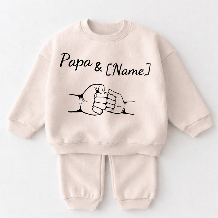 Papa & [Name] - Märchen Mode aus Bio - Baumwolle personalisierte geschenke Babyset & Bodys mit spruch & Geschenkideen für Neugeborene & 0–24 Monate & und perfekt als Geschenk zur Geburt