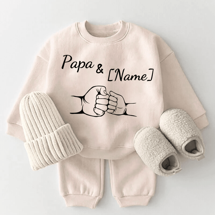 Papa & [Name] - Märchen Mode aus Bio - Baumwolle personalisierte geschenke Babyset & Bodys mit spruch & Geschenkideen für Neugeborene & 0–24 Monate & und perfekt als Geschenk zur Geburt