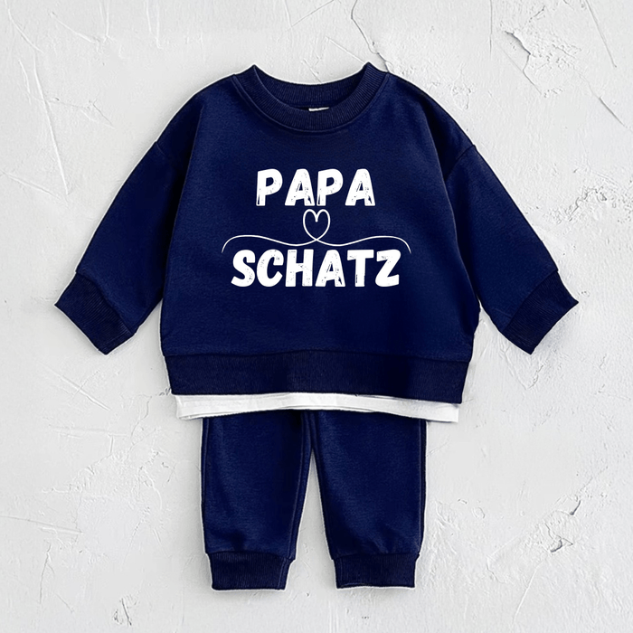 PAPA SCHATZ - Märchen Mode aus Bio - Baumwolle personalisierte geschenke Babyset & Bodys mit spruch & Geschenkideen für Neugeborene & 0–24 Monate & und perfekt als Geschenk zur Geburt