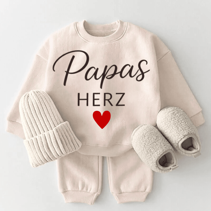 Papas Herz - Märchen Mode aus Bio - Baumwolle personalisierte geschenke Babyset & Bodys mit spruch & Geschenkideen für Neugeborene & 0–24 Monate & und perfekt als Geschenk zur Geburt