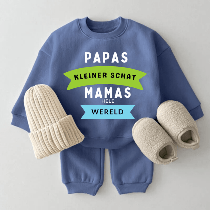 Papa’s kleine schat – mama’s hele wereld - Märchen Mode aus Bio - Baumwolle personalisierte geschenke Babyset & Bodys mit spruch & Geschenkideen für Neugeborene & 0–24 Monate & und perfekt als Geschenk zur Geburt