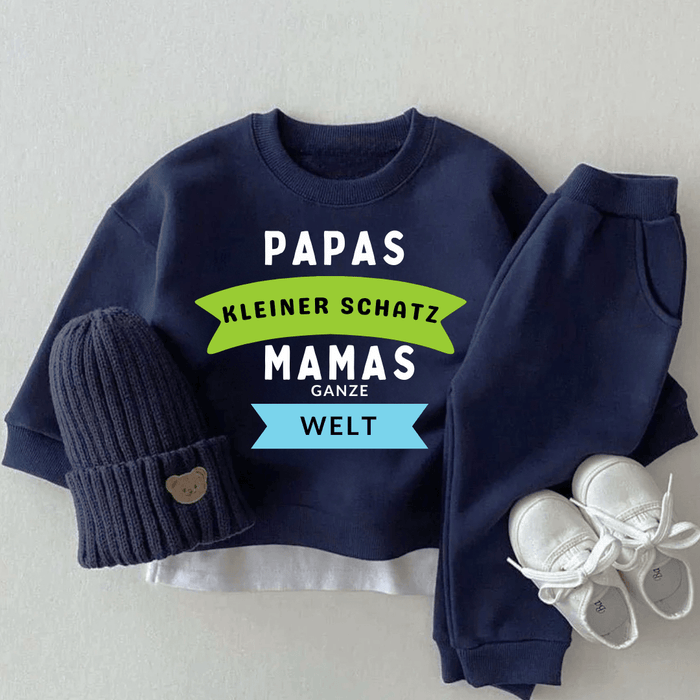 Papas kleiner Schatz MAMAs ganze Welt - Märchen Mode aus Bio - Baumwolle personalisierte geschenke Babyset & Bodys mit spruch & Geschenkideen für Neugeborene & 0–24 Monate & und perfekt als Geschenk zur Geburt