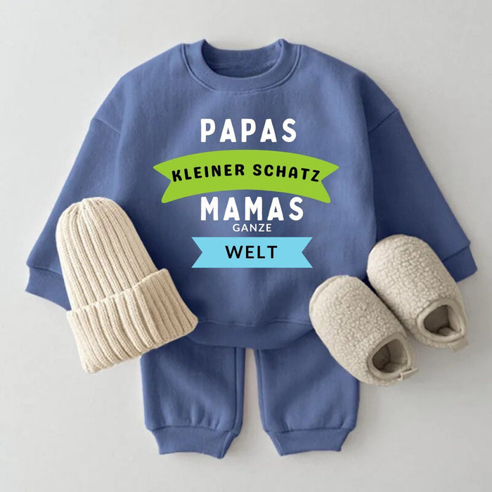 Papas kleiner Schatz MAMAs ganze Welt - Märchen Mode aus Bio - Baumwolle personalisierte geschenke Babyset & Bodys mit spruch & Geschenkideen für Neugeborene & 0–24 Monate & und perfekt als Geschenk zur Geburt