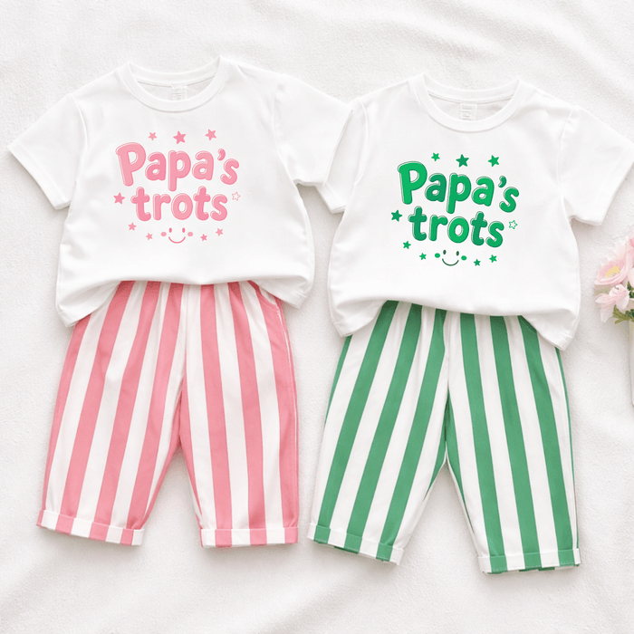 Papa's Trots - Sommer set - Märchen Mode aus Bio-Baumwolle personalisierte geschenke Babyset & Bodys mit spruch & Geschenkideen für Neugeborene & 0–24 Monate & und perfekt als Geschenk zur Geburt