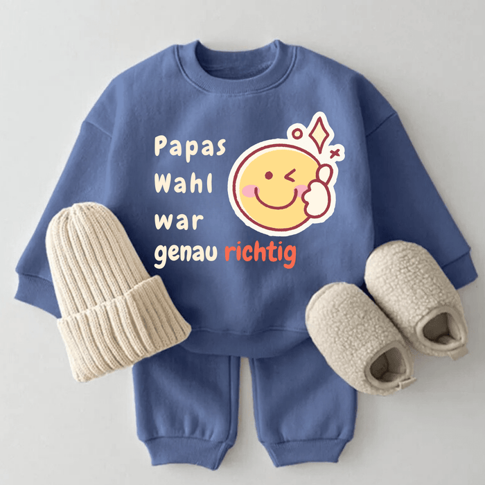 Papas Wahl war genau richtig - Märchen Mode aus Bio - Baumwolle personalisierte geschenke Babyset & Bodys mit spruch & Geschenkideen für Neugeborene & 0–24 Monate & und perfekt als Geschenk zur Geburt