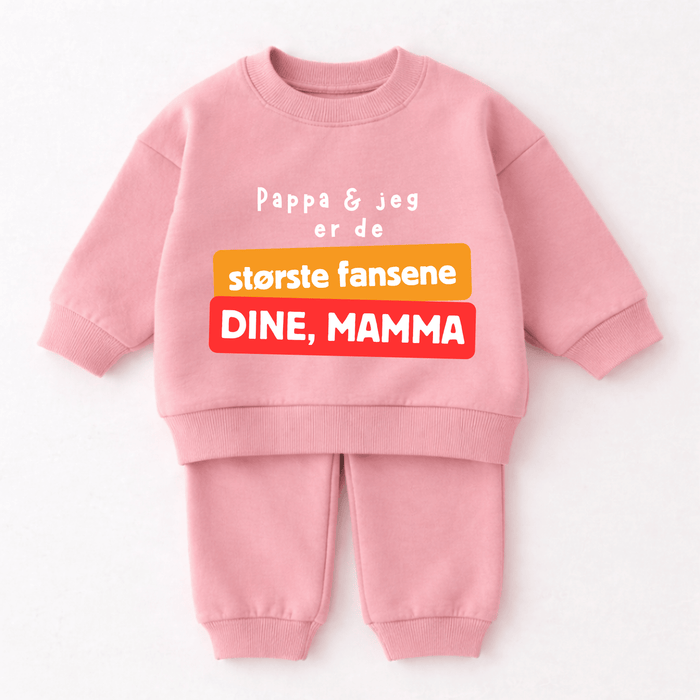 Pappa & jeg er de største fansene dine, Mamma - Märchen Mode aus Bio-Baumwolle personalisierte geschenke Babyset & Bodys mit spruch & Geschenkideen für Neugeborene & 0–24 Monate & und perfekt als Geschenk zur Geburt