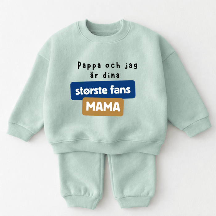 Pappa och jag är dina største fans Mama - Märchen Mode aus Bio-Baumwolle personalisierte geschenke Babyset & Bodys mit spruch & Geschenkideen für Neugeborene & 0–24 Monate & und perfekt als Geschenk zur Geburt