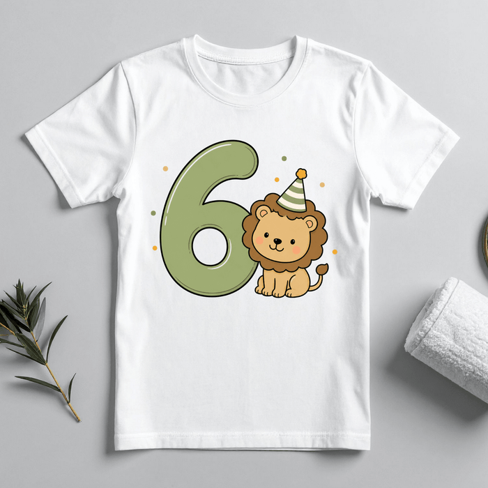 Party Lion - Tshirt 06 - Märchen Mode aus Bio-Baumwolle personalisierte geschenke Babyset & Bodys mit spruch & Geschenkideen für Neugeborene & 0–24 Monate & und perfekt als Geschenk zur Geburt