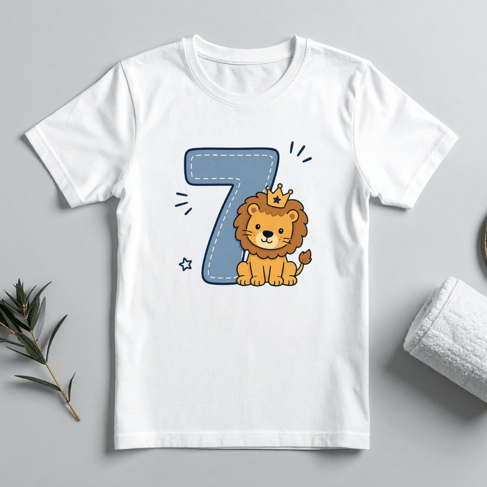 Party Lion - Tshirt 07 - Märchen Mode aus Bio-Baumwolle personalisierte geschenke Babyset & Bodys mit spruch & Geschenkideen für Neugeborene & 0–24 Monate & und perfekt als Geschenk zur Geburt