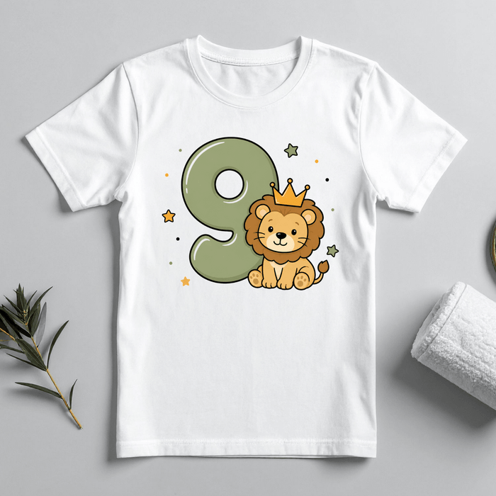 Party Lion - Tshirt 09 - Märchen Mode aus Bio-Baumwolle personalisierte geschenke Babyset & Bodys mit spruch & Geschenkideen für Neugeborene & 0–24 Monate & und perfekt als Geschenk zur Geburt