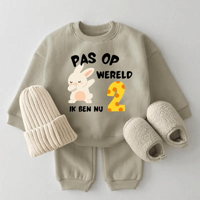 Pas op wereld Ik ben nu 2 - Märchen Mode aus Bio - Baumwolle personalisierte geschenke Babyset & Bodys mit spruch & Geschenkideen für Neugeborene & 0–24 Monate & und perfekt als Geschenk zur Geburt