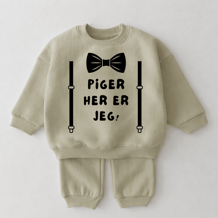 Piger her er jeg! - Märchen Mode aus Bio - Baumwolle personalisierte geschenke Babyset & Bodys mit spruch & Geschenkideen für Neugeborene & 0–24 Monate & und perfekt als Geschenk zur Geburt