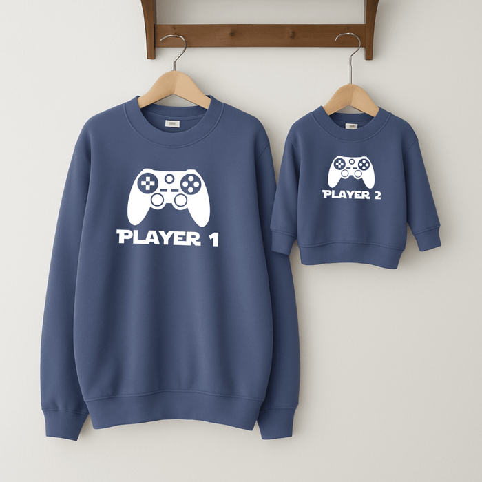 Player 1 & Player 2 - Märchen Mode aus Bio - Baumwolle personalisierte geschenke Babyset & Bodys mit spruch & Geschenkideen für Neugeborene & 0–24 Monate & und perfekt als Geschenk zur Geburt