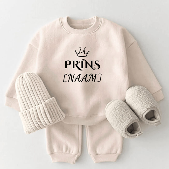 Prins [Naam] - Märchen Mode aus Bio - Baumwolle personalisierte geschenke Babyset & Bodys mit spruch & Geschenkideen für Neugeborene & 0–24 Monate & und perfekt als Geschenk zur Geburt
