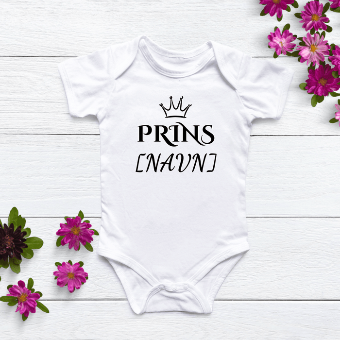 Prins [Navn] - Märchen Mode aus Bio - Baumwolle personalisierte geschenke Babyset & Bodys mit spruch & Geschenkideen für Neugeborene & 0–24 Monate & und perfekt als Geschenk zur Geburt