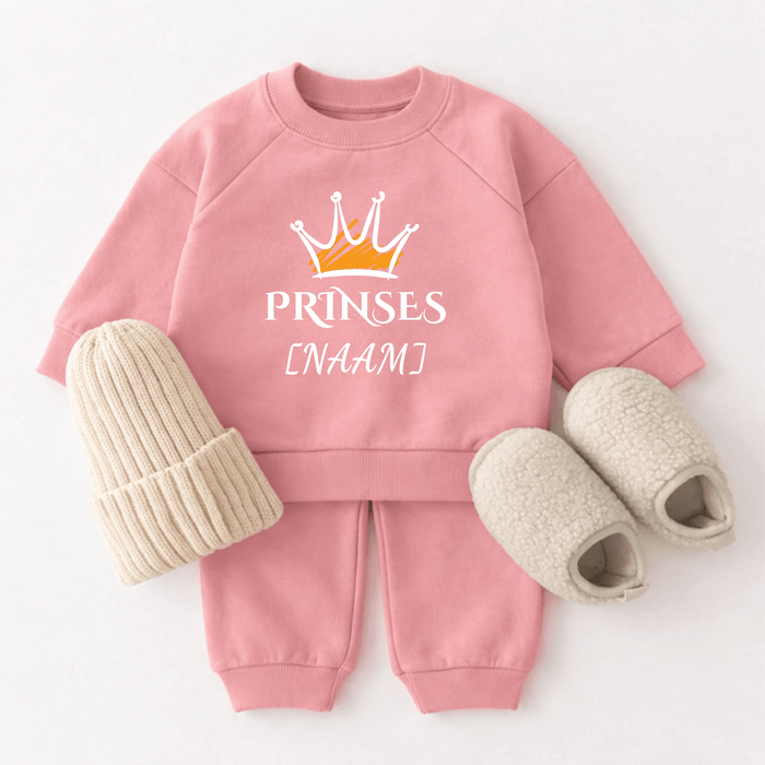 Prinses [Naam] - Märchen Mode aus Bio - Baumwolle personalisierte geschenke Babyset & Bodys mit spruch & Geschenkideen für Neugeborene & 0–24 Monate & und perfekt als Geschenk zur Geburt