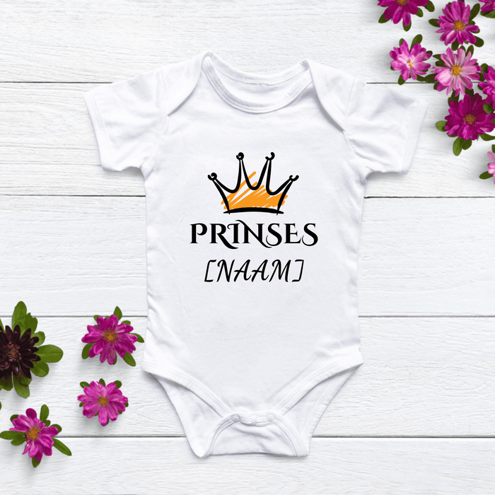 Prinses [Naam] Body - Märchen Mode aus Bio - Baumwolle personalisierte geschenke Babyset & Bodys mit spruch & Geschenkideen für Neugeborene & 0–24 Monate & und perfekt als Geschenk zur Geburt