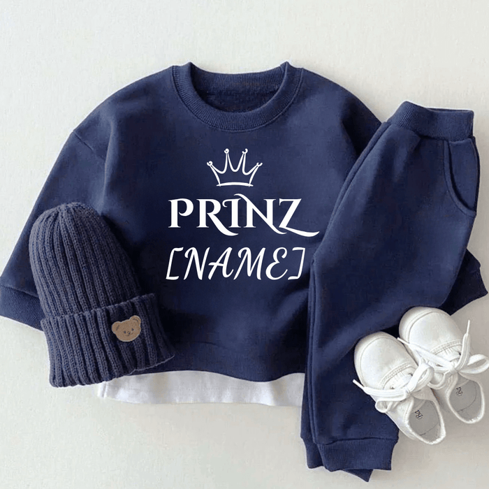 Prinz [Name]. - Märchen Mode aus Bio - Baumwolle personalisierte geschenke Babyset & Bodys mit spruch & Geschenkideen für Neugeborene & 0–24 Monate & und perfekt als Geschenk zur Geburt
