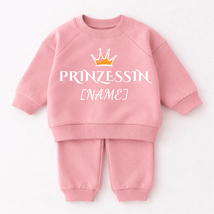 Prinzessin [Name] - Märchen Mode aus Bio - Baumwolle personalisierte geschenke Babyset & Bodys mit spruch & Geschenkideen für Neugeborene & 0–24 Monate & und perfekt als Geschenk zur Geburt