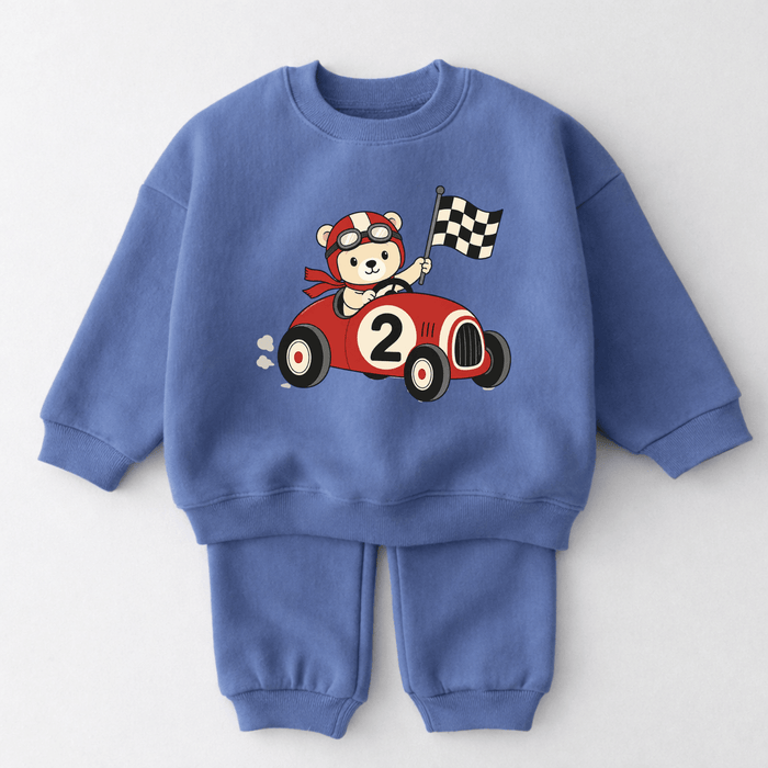 Racing Bear 02 - Märchen Mode aus Bio-Baumwolle personalisierte geschenke Babyset & Bodys mit spruch & Geschenkideen für Neugeborene & 0–24 Monate & und perfekt als Geschenk zur Geburt