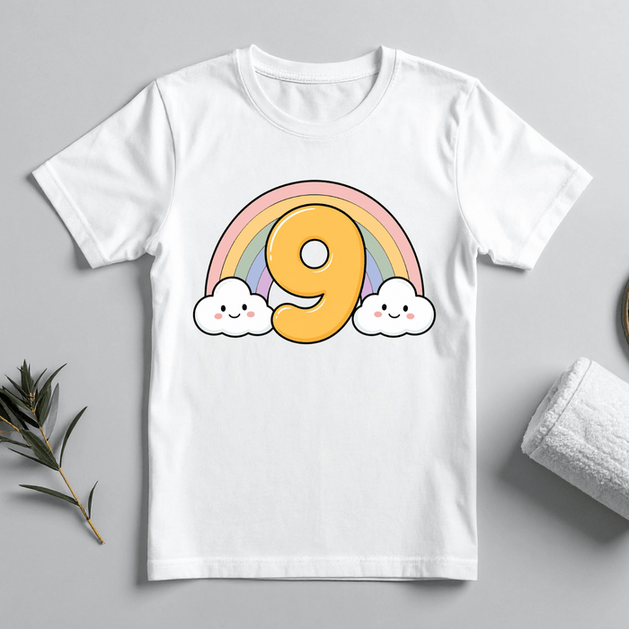 Rainbow Joy - Tshirt 09 - Märchen Mode aus Bio-Baumwolle personalisierte geschenke Babyset & Bodys mit spruch & Geschenkideen für Neugeborene & 0–24 Monate & und perfekt als Geschenk zur Geburt