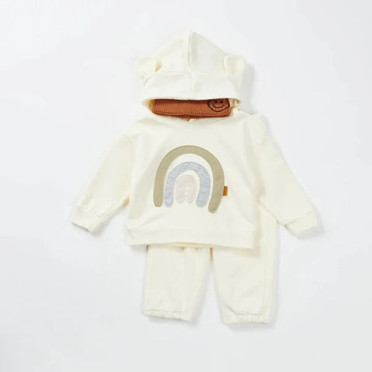 Regenbogen-Kapuzenpullover-Set