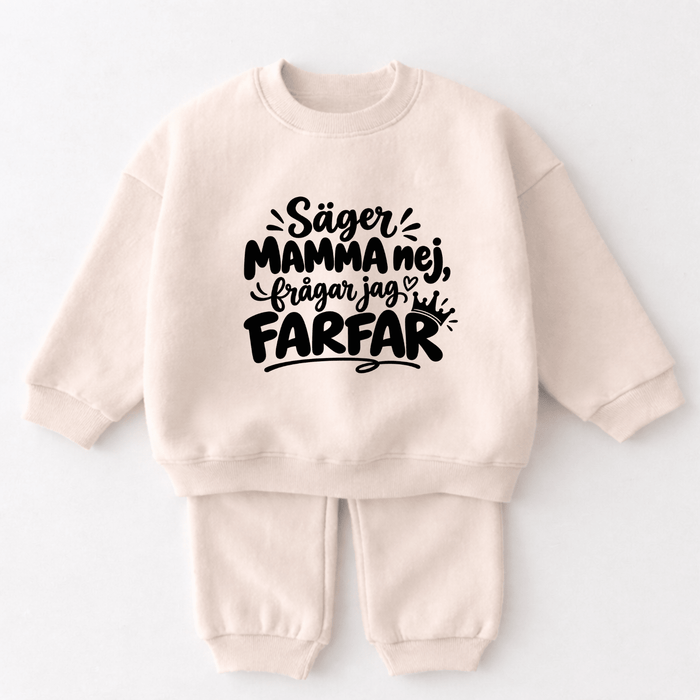 Säger mamma nej, frågar jag farfar - Märchen Mode aus Bio-Baumwolle personalisierte geschenke Babyset & Bodys mit spruch & Geschenkideen für Neugeborene & 0–24 Monate & und perfekt als Geschenk zur Geburt