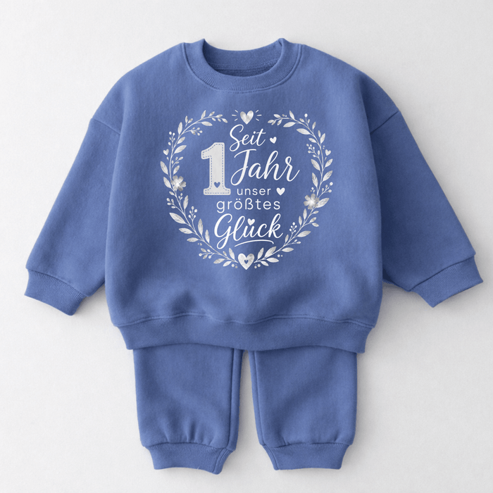 Sein 1 Jahr unser größtes Gluck - Märchen Mode aus Bio-Baumwolle personalisierte geschenke Babyset & Bodys mit spruch & Geschenkideen für Neugeborene & 0–24 Monate & und perfekt als Geschenk zur Geburt