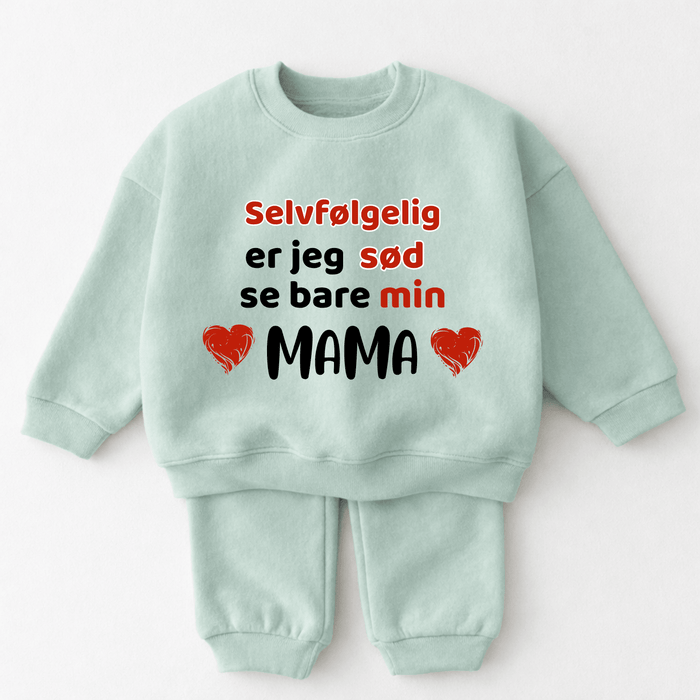 Selvfølgelig er jeg sød se bare min MAMA - Märchen Mode aus Bio - Baumwolle personalisierte geschenke Babyset & Bodys mit spruch & Geschenkideen für Neugeborene & 0–24 Monate & und perfekt als Geschenk zur Geburt
