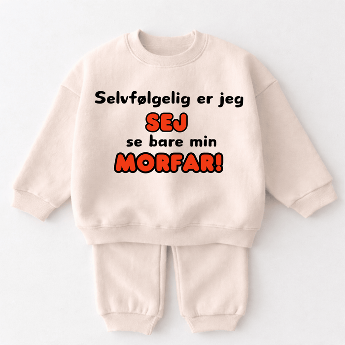Selvfølgelig sej er jeg se bare min Morfar! - Märchen Mode aus Bio - Baumwolle personalisierte geschenke Babyset & Bodys mit spruch & Geschenkideen für Neugeborene & 0–24 Monate & und perfekt als Geschenk zur Geburt