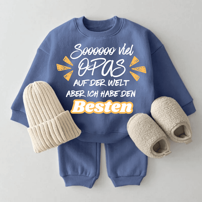 Soooooo viel OPAS auf der Welt aber ich habe den Besten - Märchen Mode aus Bio - Baumwolle personalisierte geschenke Babyset & Bodys mit spruch & Geschenkideen für Neugeborene & 0–24 Monate & und perfekt als Geschenk zur Geburt
