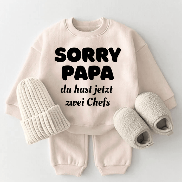 Sorry Papa - Märchen Mode aus Bio - Baumwolle personalisierte geschenke Babyset & Bodys mit spruch & Geschenkideen für Neugeborene & 0–24 Monate & und perfekt als Geschenk zur Geburt