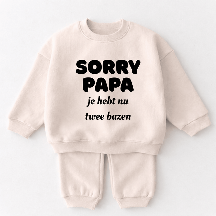 Sorry papa, nu ben ik de baas in huis - Märchen Mode aus Bio - Baumwolle personalisierte geschenke Babyset & Bodys mit spruch & Geschenkideen für Neugeborene & 0–24 Monate & und perfekt als Geschenk zur Geburt