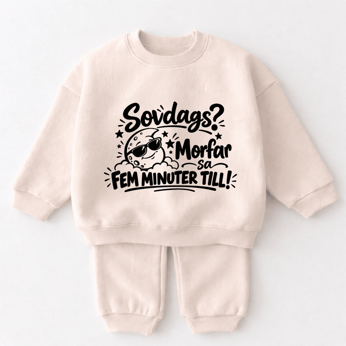 Sovdags? Morfar sa fem minuter till! - Märchen Mode aus Bio-Baumwolle personalisierte geschenke Babyset & Bodys mit spruch & Geschenkideen für Neugeborene & 0–24 Monate & und perfekt als Geschenk zur Geburt