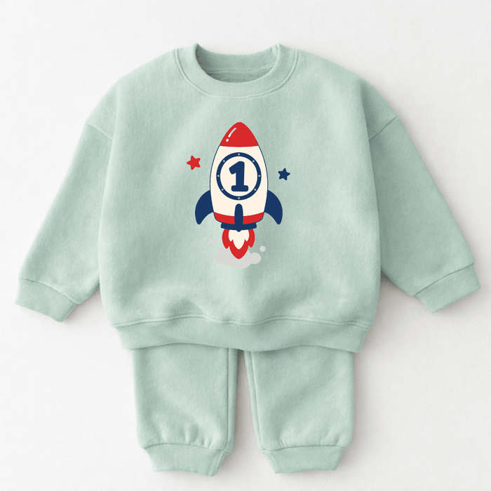 Space Rocket 01 - Märchen Mode aus Bio-Baumwolle personalisierte geschenke Babyset & Bodys mit spruch & Geschenkideen für Neugeborene & 0–24 Monate & und perfekt als Geschenk zur Geburt