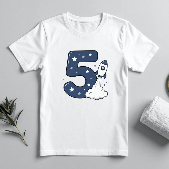 Space Rocket - Tshirt 05 - Märchen Mode aus Bio-Baumwolle personalisierte geschenke Babyset & Bodys mit spruch & Geschenkideen für Neugeborene & 0–24 Monate & und perfekt als Geschenk zur Geburt