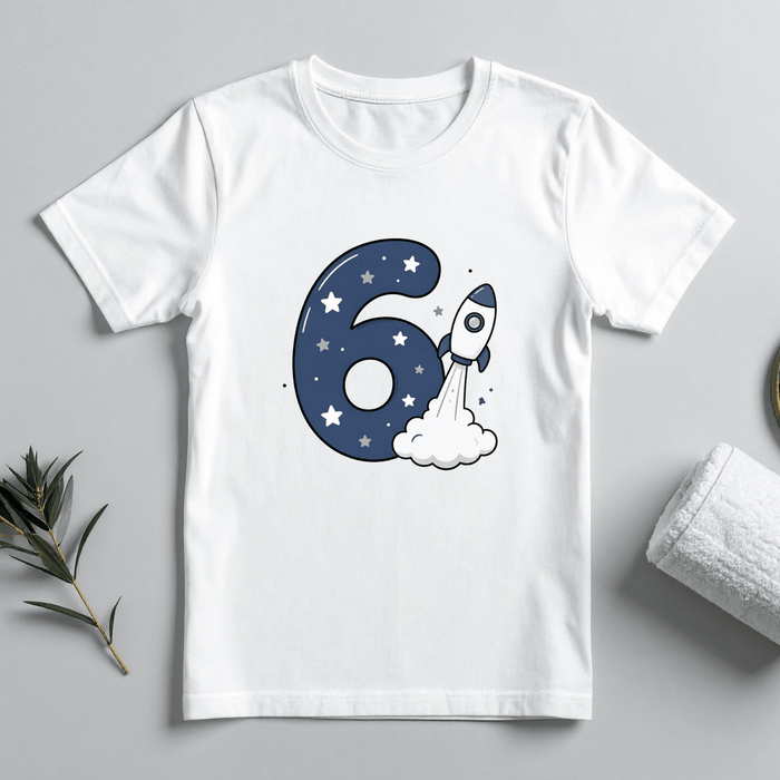 Space Rocket - Tshirt 06 - Märchen Mode aus Bio-Baumwolle personalisierte geschenke Babyset & Bodys mit spruch & Geschenkideen für Neugeborene & 0–24 Monate & und perfekt als Geschenk zur Geburt