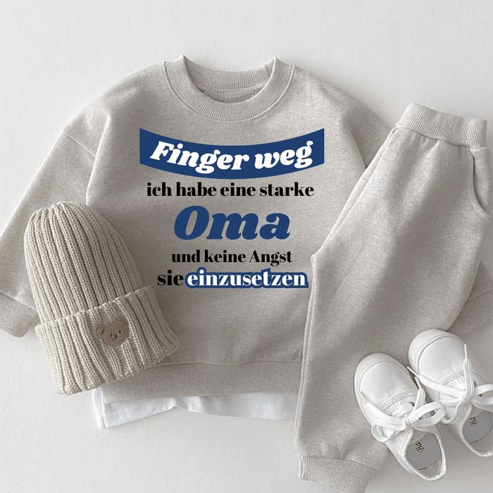 Starke Oma - Märchen Mode aus Bio - Baumwolle personalisierte geschenke Babyset & Bodys mit spruch & Geschenkideen für Neugeborene & 0–24 Monate & und perfekt als Geschenk zur Geburt
