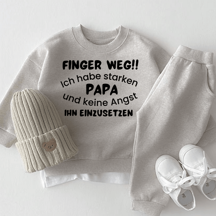 Starker Papa - Märchen Mode aus Bio - Baumwolle personalisierte geschenke Babyset & Bodys mit spruch & Geschenkideen für Neugeborene & 0–24 Monate & und perfekt als Geschenk zur Geburt