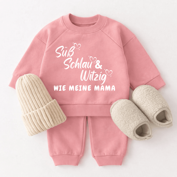 Süß Schlau & Witzig wie meine Mama - Märchen Mode aus Bio - Baumwolle personalisierte geschenke Babyset & Bodys mit spruch & Geschenkideen für Neugeborene & 0–24 Monate & und perfekt als Geschenk zur Geburt