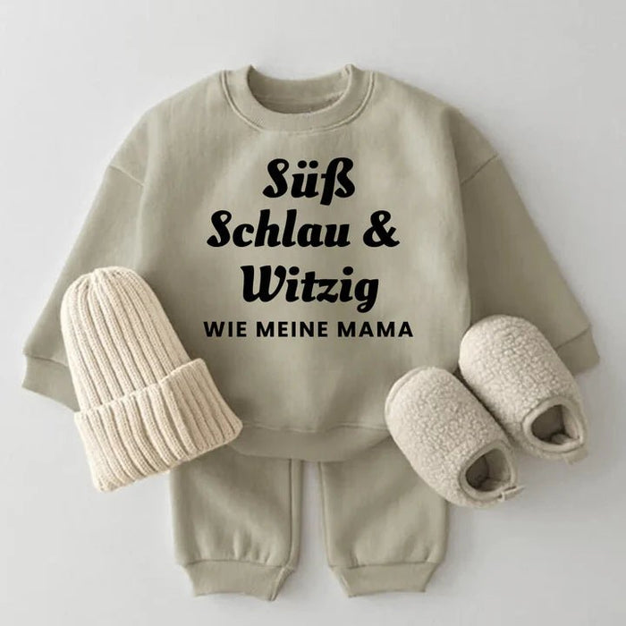 Süß Schlau & Witzig wie meine Mama. - Märchen Mode aus Bio - Baumwolle personalisierte geschenke Babyset & Bodys mit spruch & Geschenkideen für Neugeborene & 0–24 Monate & und perfekt als Geschenk zur Geburt