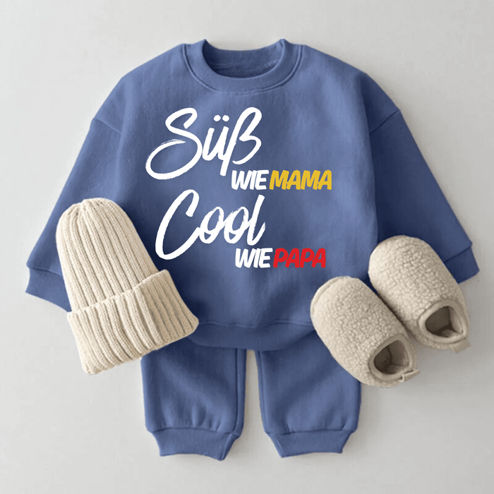 Süß wie MAMA Cool wie PAPA - Märchen Mode aus Bio - Baumwolle personalisierte geschenke Babyset & Bodys mit spruch & Geschenkideen für Neugeborene & 0–24 Monate & und perfekt als Geschenk zur Geburt