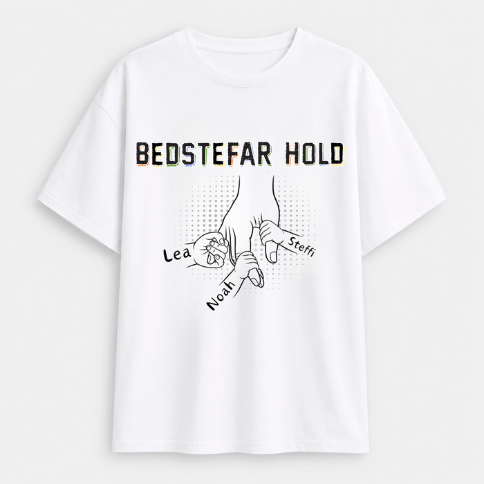 Team Bedstefar/[navn] T-shirt med børnenes navne - Märchen Mode aus Bio-Baumwolle personalisierte geschenke Babyset & Bodys mit spruch & Geschenkideen für Neugeborene & 0–24 Monate & und perfekt als Geschenk zur Geburt