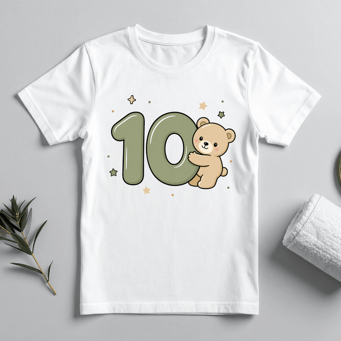 Teddy Bear - Tshirt 10 - Märchen Mode aus Bio-Baumwolle personalisierte geschenke Babyset & Bodys mit spruch & Geschenkideen für Neugeborene & 0–24 Monate & und perfekt als Geschenk zur Geburt